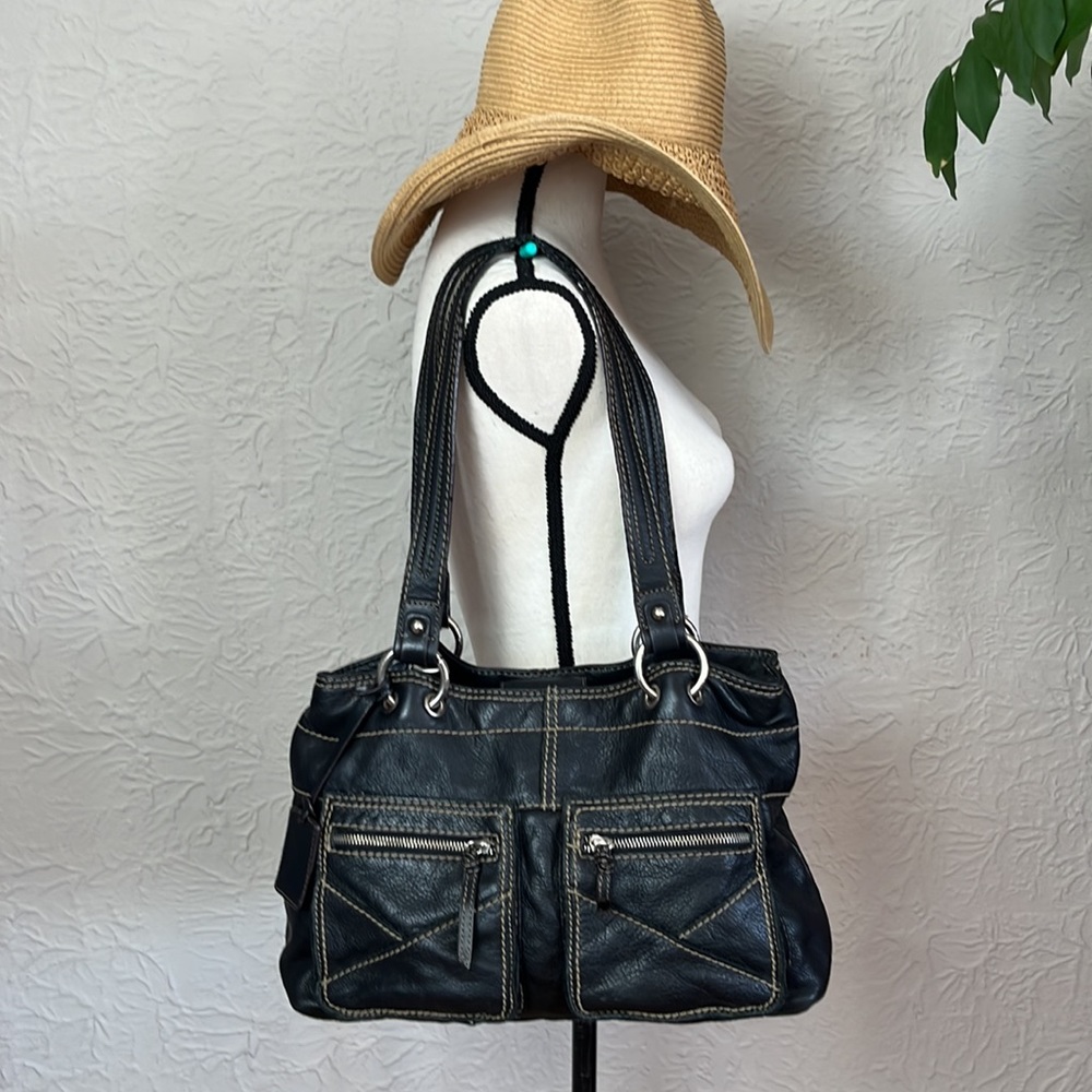 Tignanello Pebbled Leather Shoulder Tote